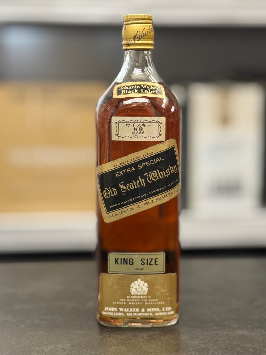 同梱OK商品】 特大 JOHNNIE WALKER BLACK LABEL 12年 ジョニー