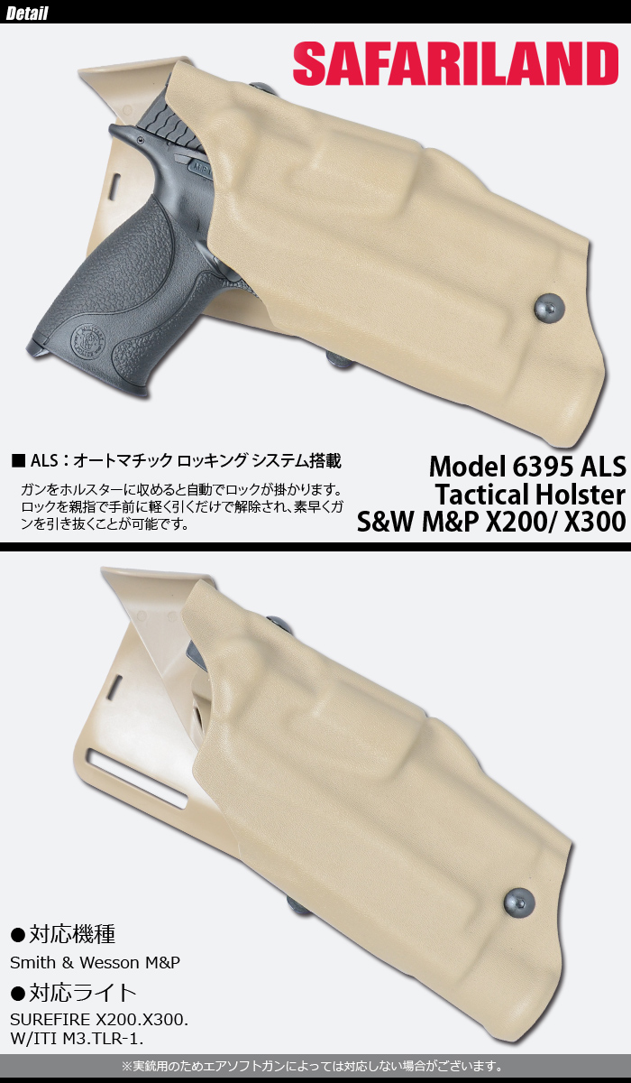 個人装備 SAFARILAND MODEL 10 HOLSTER S&W MD BK SAFARILAND MODEL 10