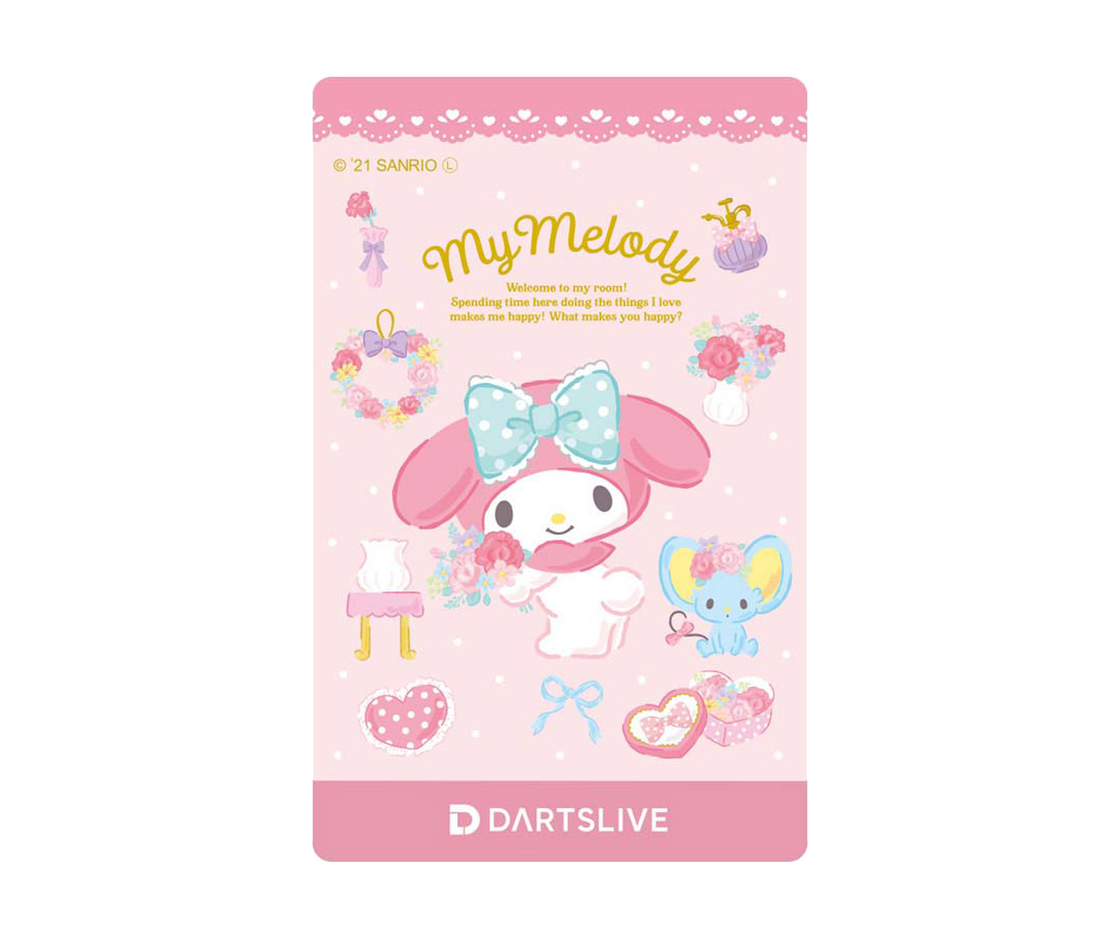 ゲームカード【ダーツライブ】マイメロディ 2021｜ダーツ用品は