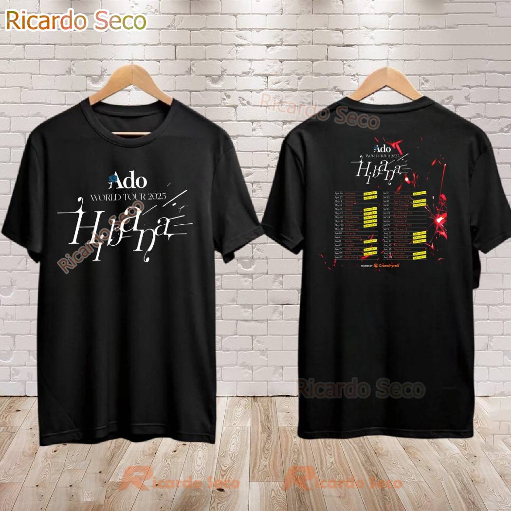 Ado World tour hibana Tシャツ Ado Hibana World Tour 2025 T-shirt