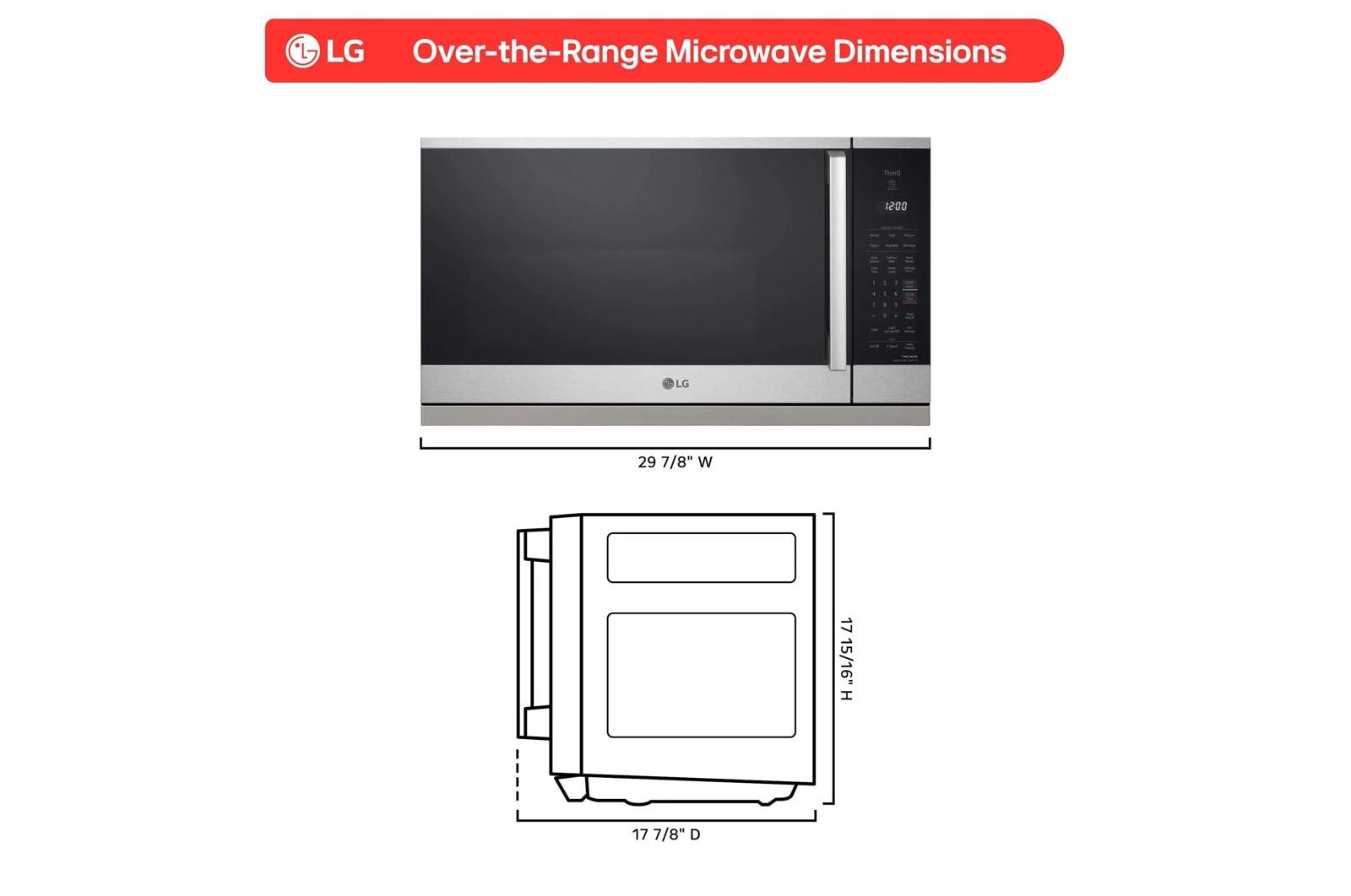 LG 2.1 cu. ft. Smart Over-the-Range Microwave Oven with