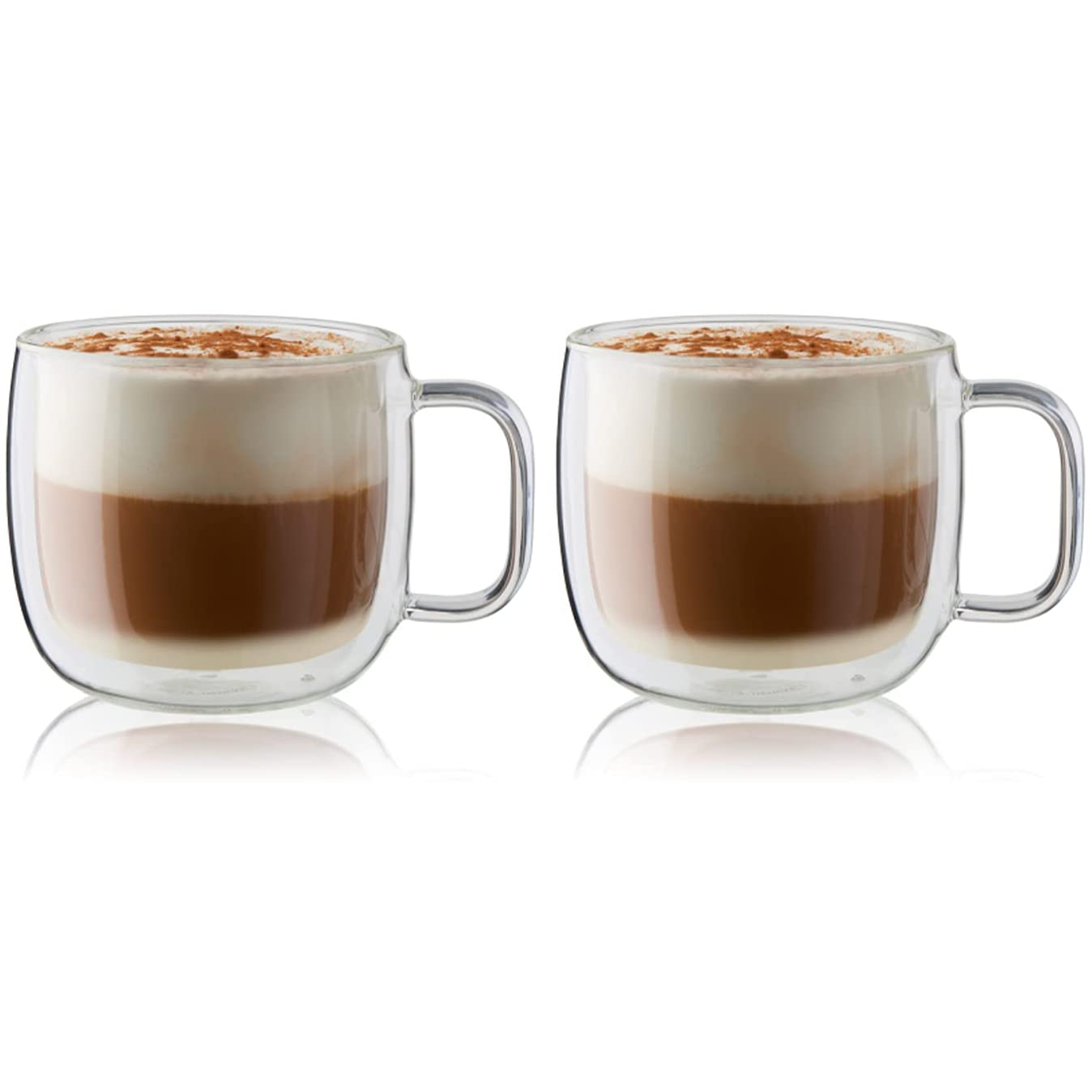 ペア】ソレント ダブルウォール グラス カプチーノマグ ペアセット