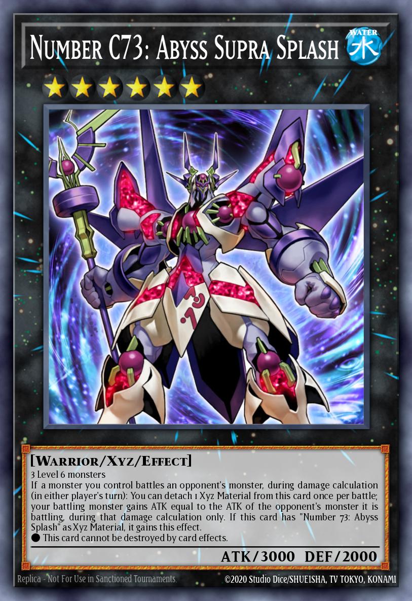 Number C73: Abyss Supra Splash - Yu-Gi-Oh! Card Database - YGOPRODeck
