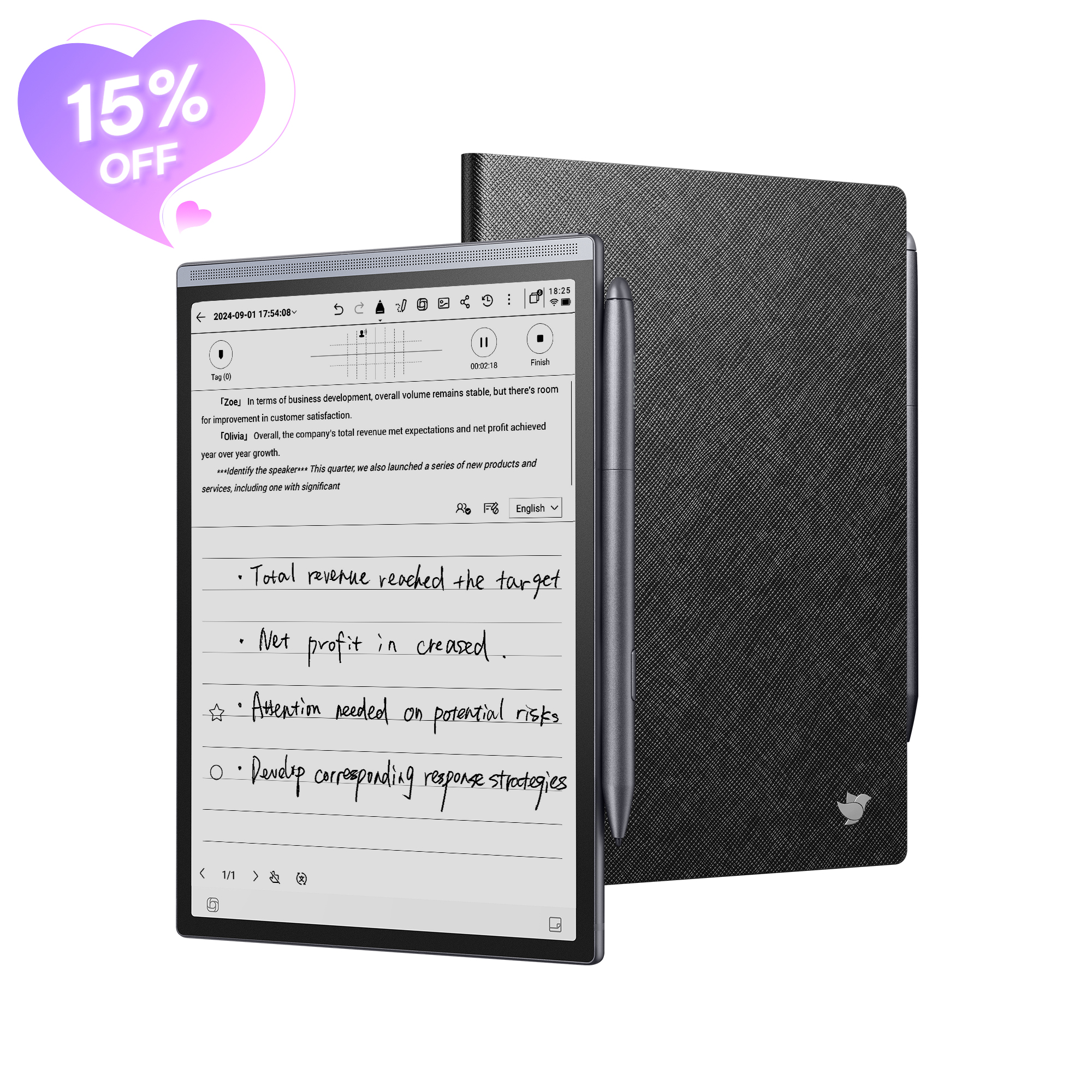 iFLYTEK AINOTE Air 2 - All in One Smart E Ink Digital Paper Tablet
