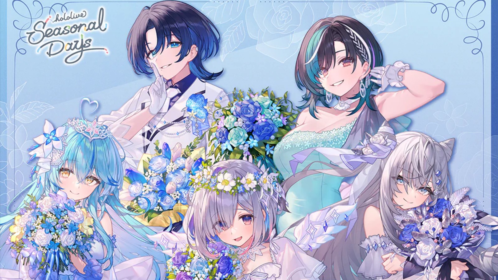 ホロライブ hololive ジューンブライド 等身大タペストリー 輪堂千速