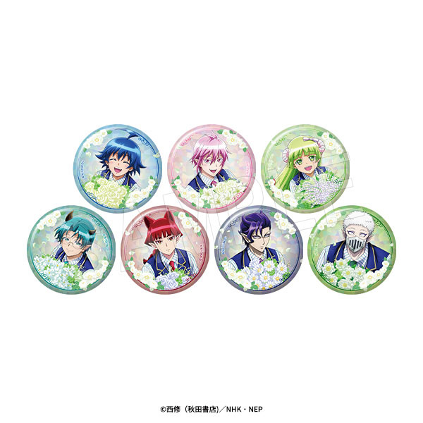 魔入りました！入間くん トレーディングホロ缶バッジ Bouquet ver. 7個