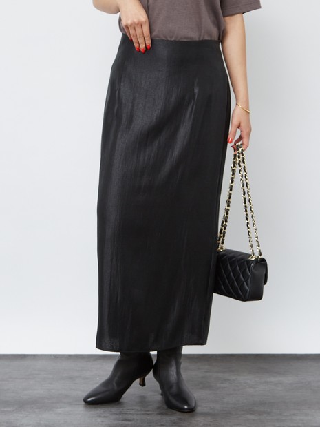 3サイズ展開】ソフトグリッターIラインスカート｜OUTLET / アウトレット