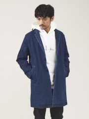 セットアップ対応】ストレッチ デニム チェスターコート｜OUTLET