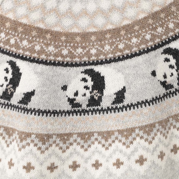 モモンガハウス(パンダ読書柄)ボア茶色 1900円 EC先行発売】ラムウール