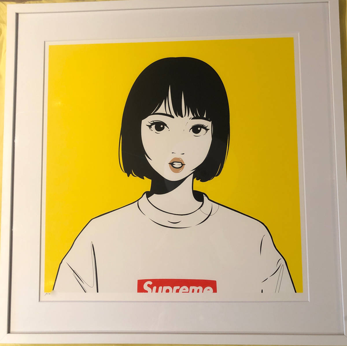 backside works. 塊根少女（ゴールド）シルクスクリーン backside