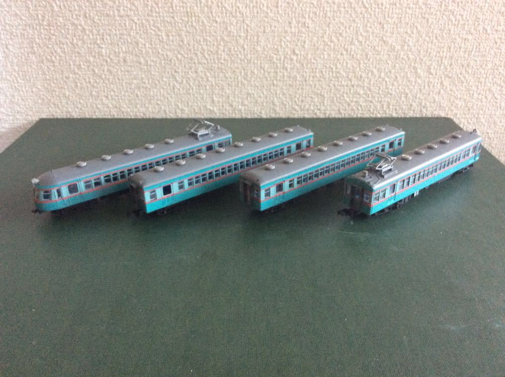 広窓流電モハ52 アイスキャンディー色KATO改造4両セット他サイト出品中