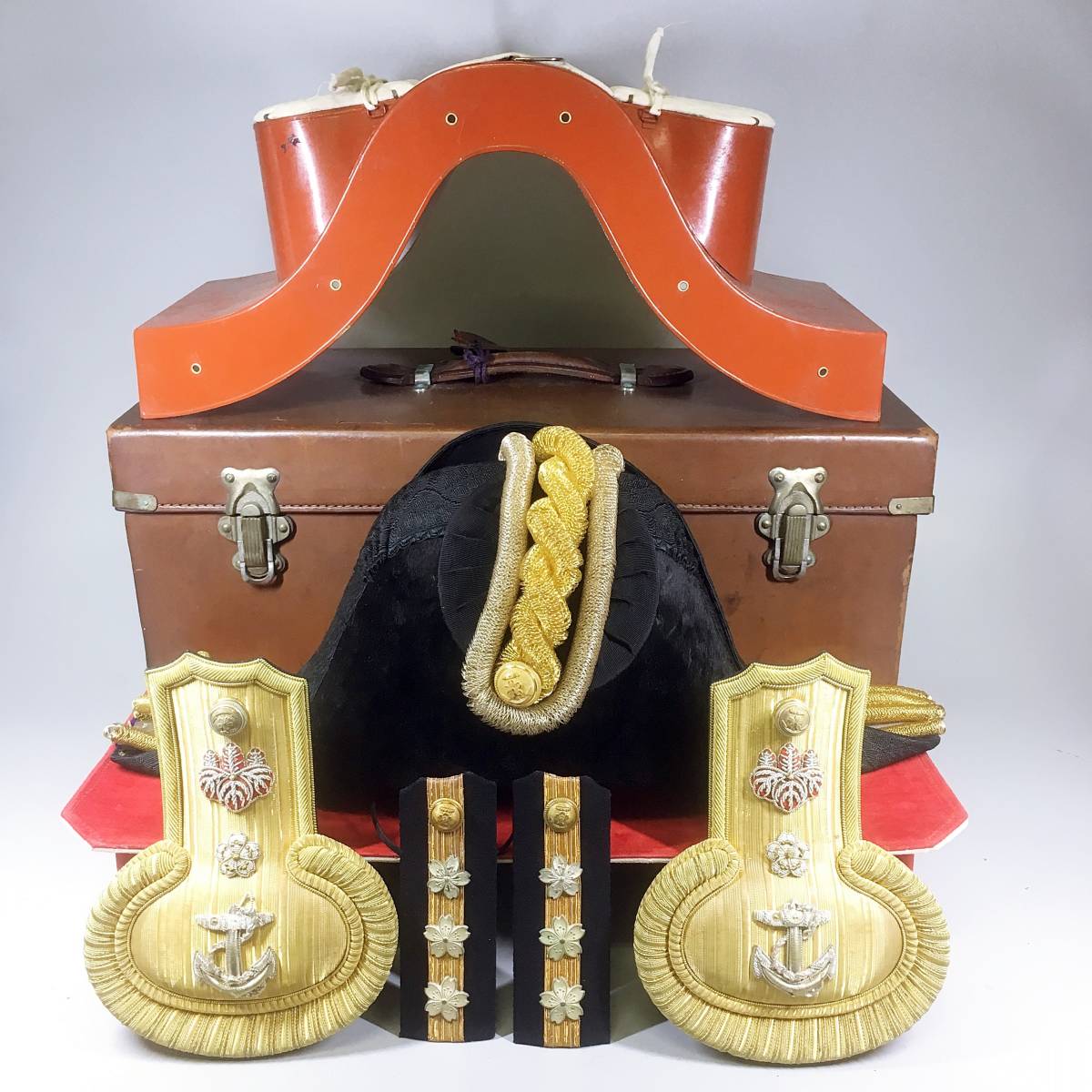 ☆rm☆旧日本軍☆海軍大佐☆大礼服正肩章☆当時