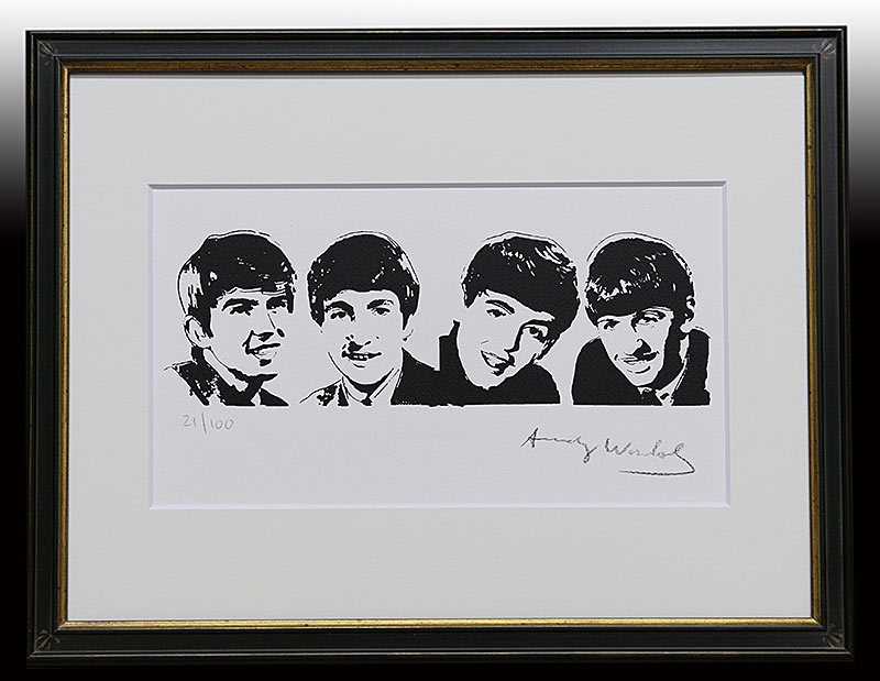 世界300枚限定！】アンディ ウォーホル ビートルズ リトグラフ Warhol
