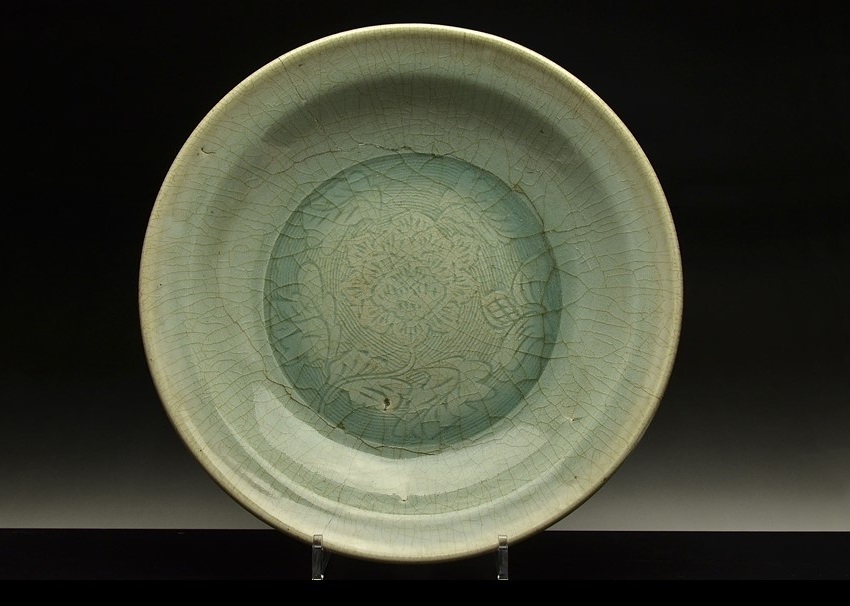 専用 中国古玩 龍泉窯 高麗青磁尺寸大皿 Yahoo!オークション - 中国