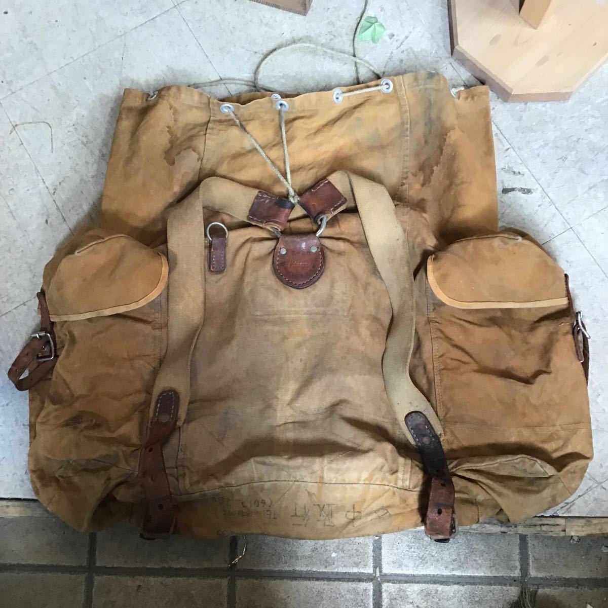 昭和(戦時中)帆布リュック