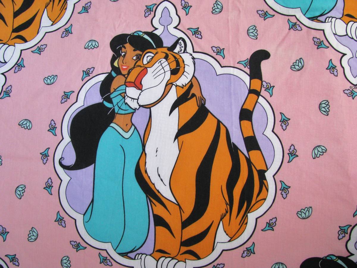 未使用 ディズニー アラジン ジャスミン フラットシーツ リメイク