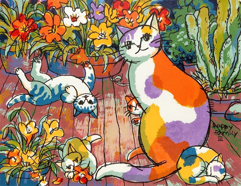 マイケル・ルー「ユニオンスクエア」シルクスクリーン 大作 直筆サイン