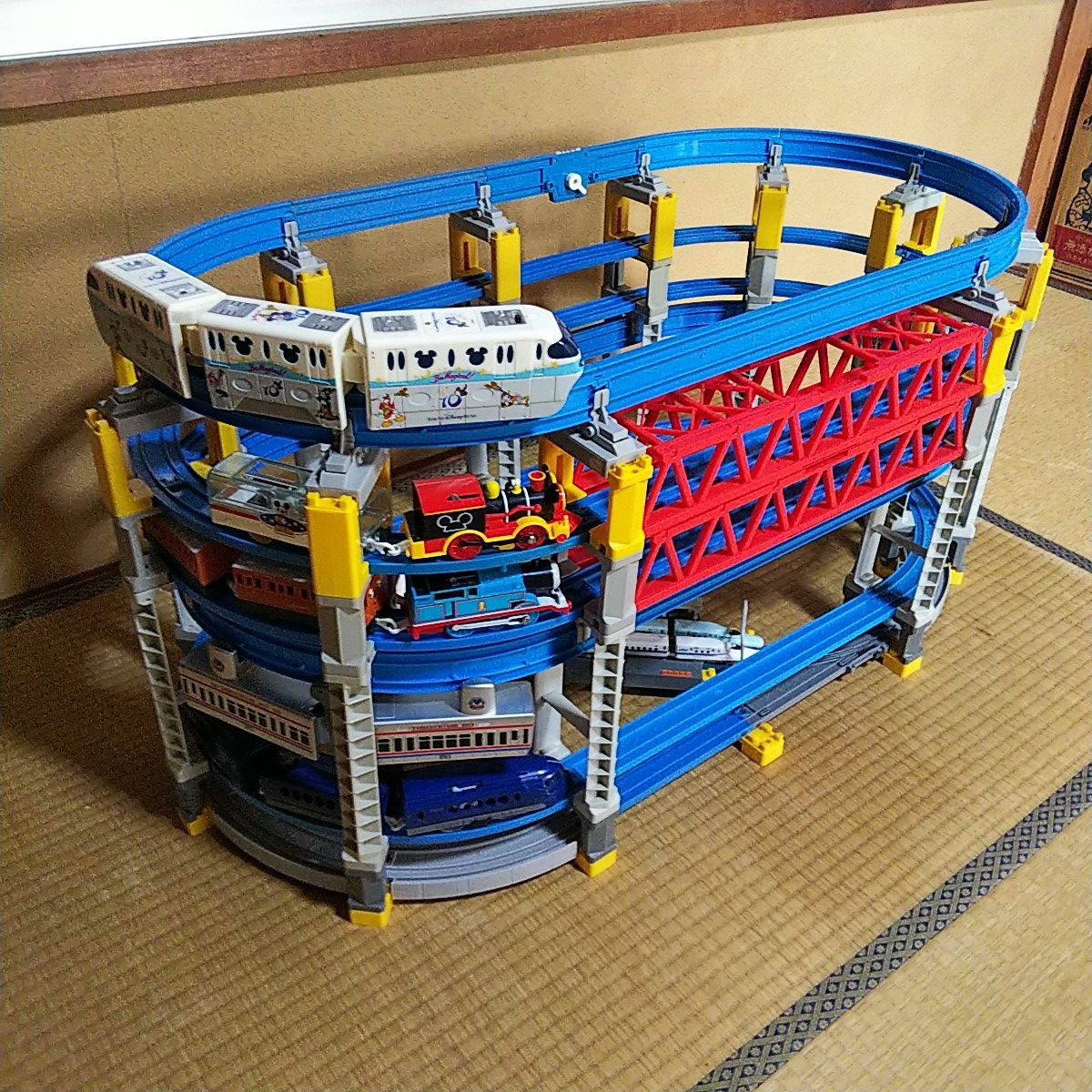 プラレール線路 タワーレイアウト モノレール付き 参考出品 プラレール