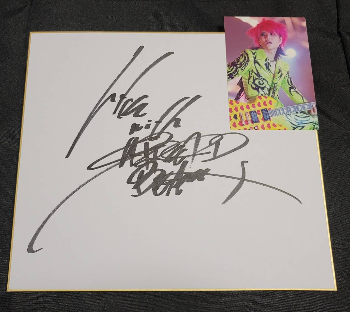 X JAPAN 初期 エックスジャパン ヴィジュアル系ロックバンド 色紙 xjapan