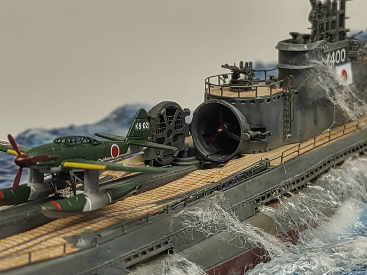 伊400 浮上せよ！ 潜水艦水没 ジオラマ 伊400 浮上せよ！ 潜水艦水没