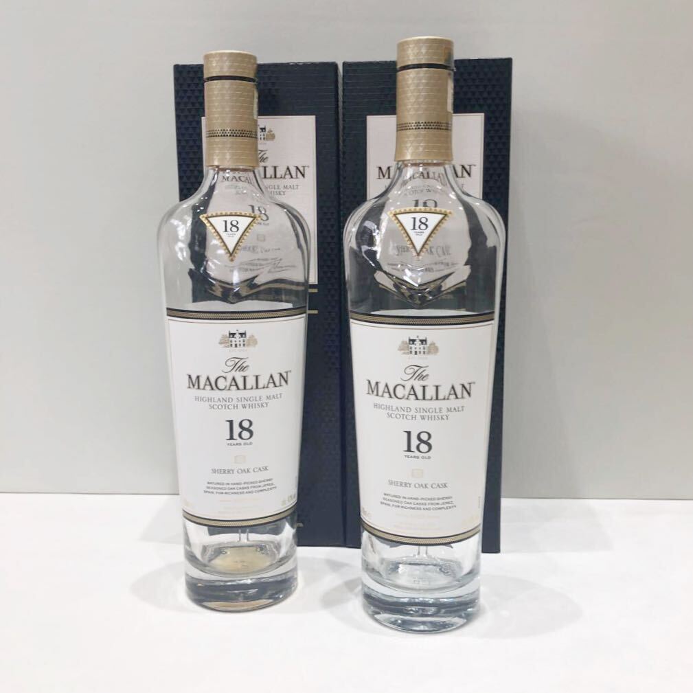 MACALLAN マッカラン 18年 700ml 空瓶 10本 空箱10個 マッカラン 18年