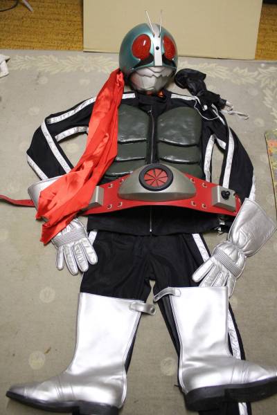 未使用 仮面ライダー1号 マスク アトラク コスプレ 58CM 美品】【未