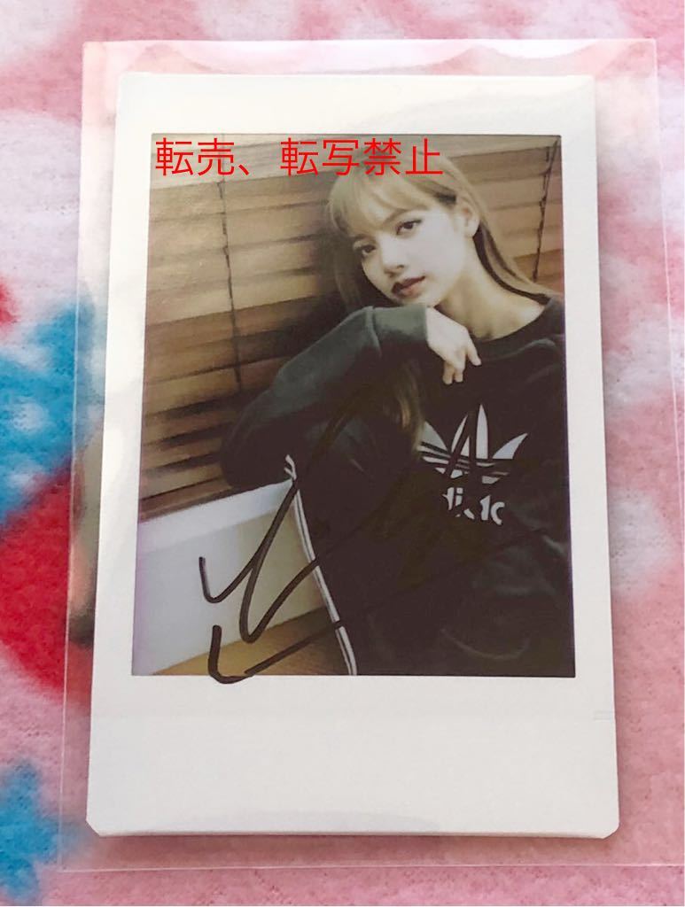 BLACKPINK LISA 直筆サイン入りチェキ リサ ブラックピンク BLACKPINK