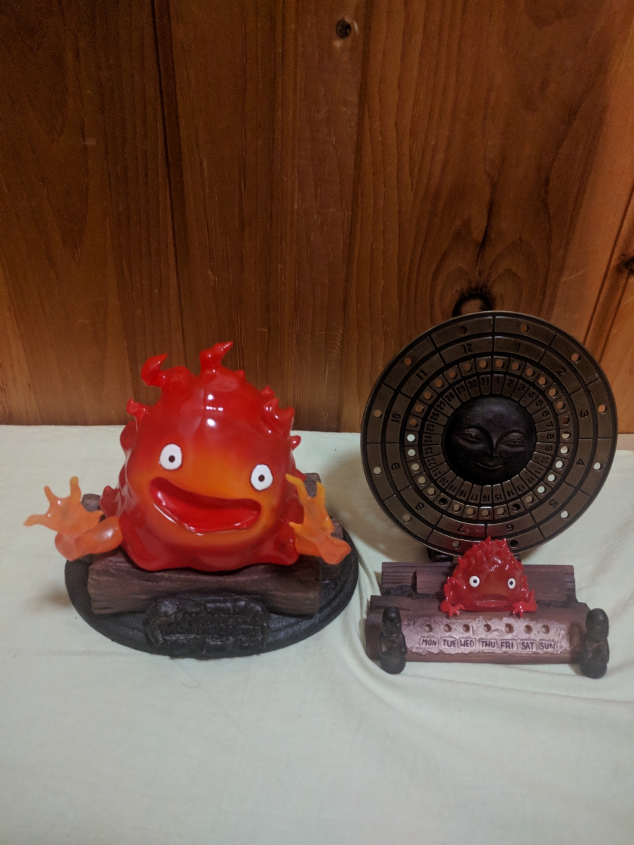 当時物】 映画『ハウルの動く城』 カルシファーライトスタンド