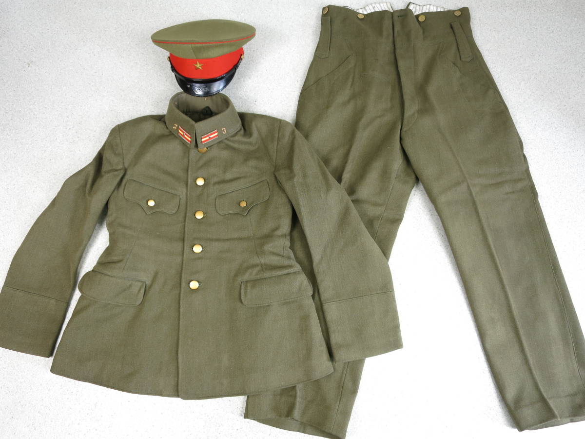 旧日本陸軍 将校用(中尉)九八式 軍衣 軍服 98式 旧日本