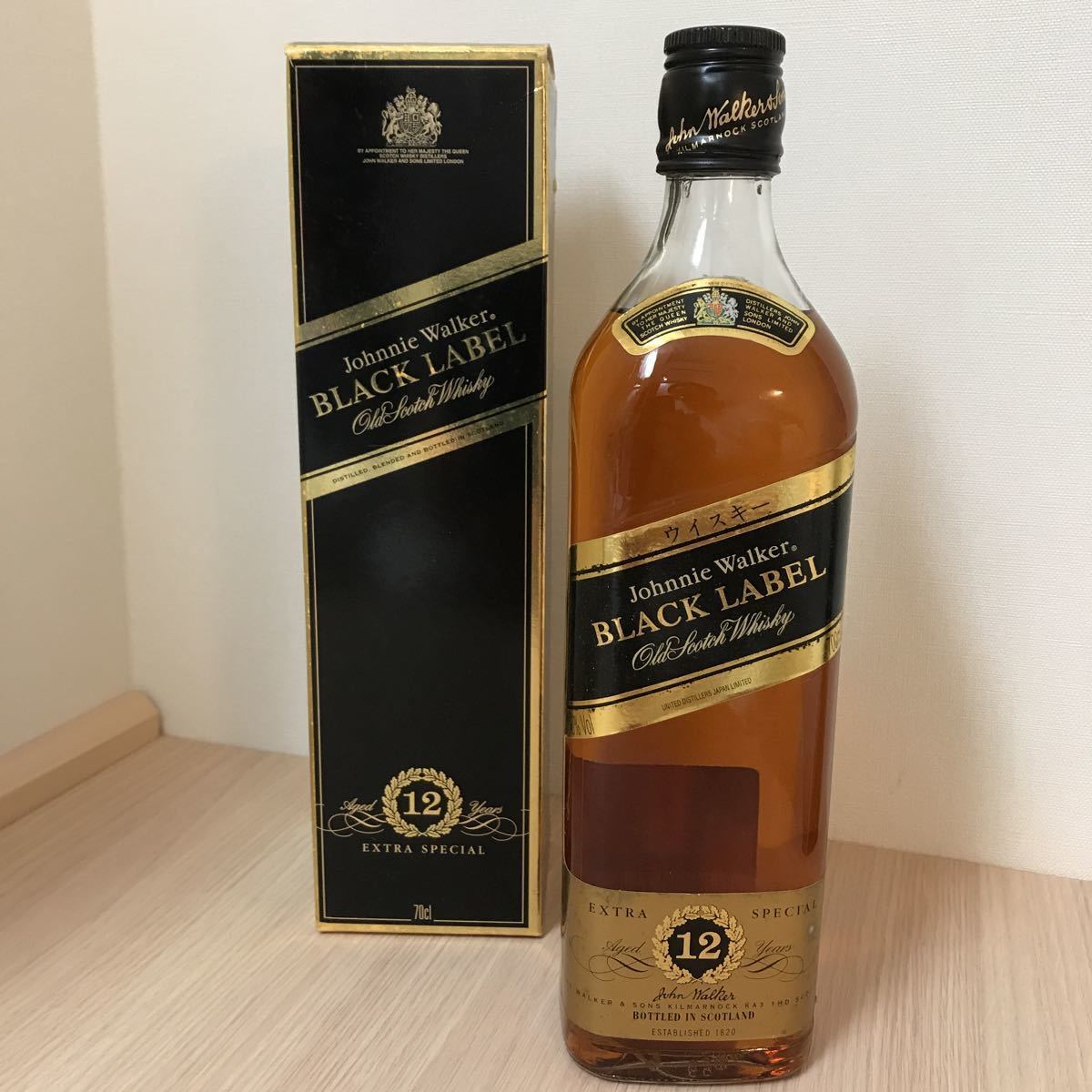未開封 古酒 ナポレオン ジョニーウォーカーブラックラベル ジョニー