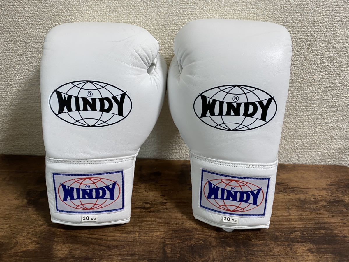 本革製WINDYボクシンググローブ 10oz 濃いグレー NP 本革製WINDY