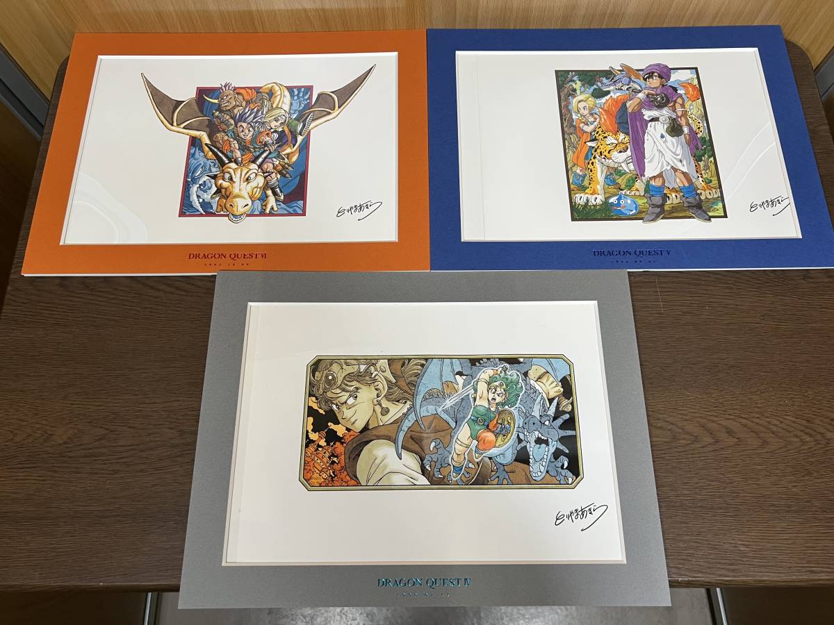 DQ 30周年記念 鳥山明先生 複製原稿 3枚セット☆ドラクエI～III