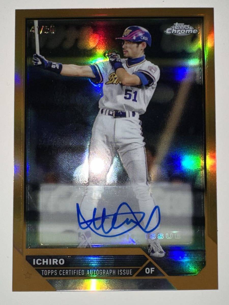 ストア NPB topss chrome イチロー 直筆サイン入り 2022 NPB topss