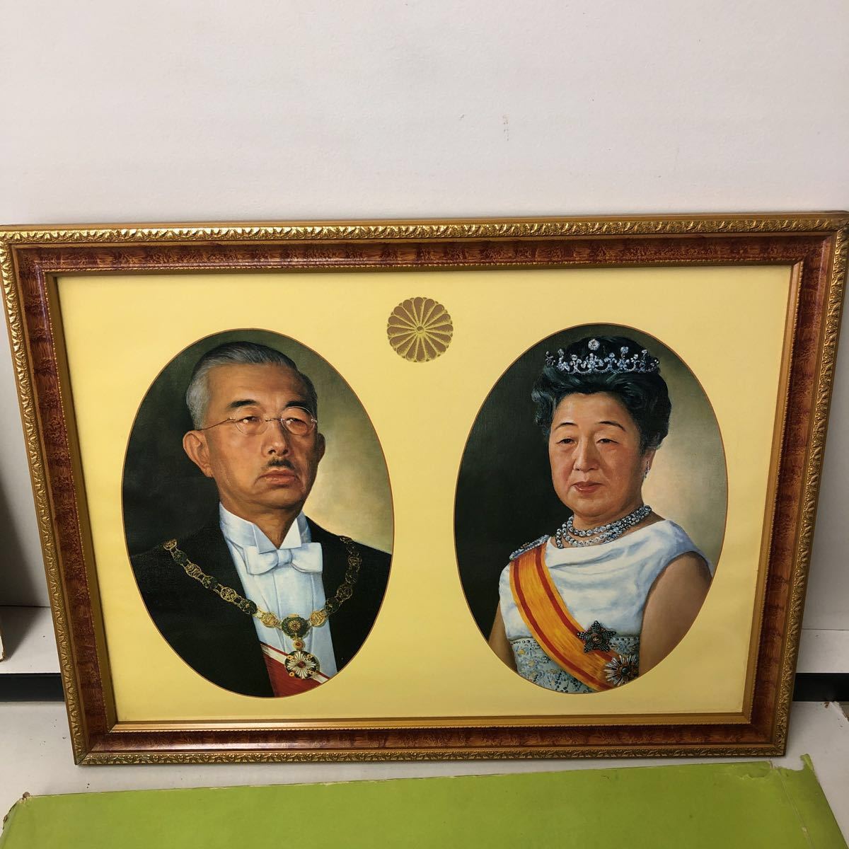 御肖像額 昭和 天皇 皇后 両陛下 天皇皇后両陛下御肖像額 在位60周年