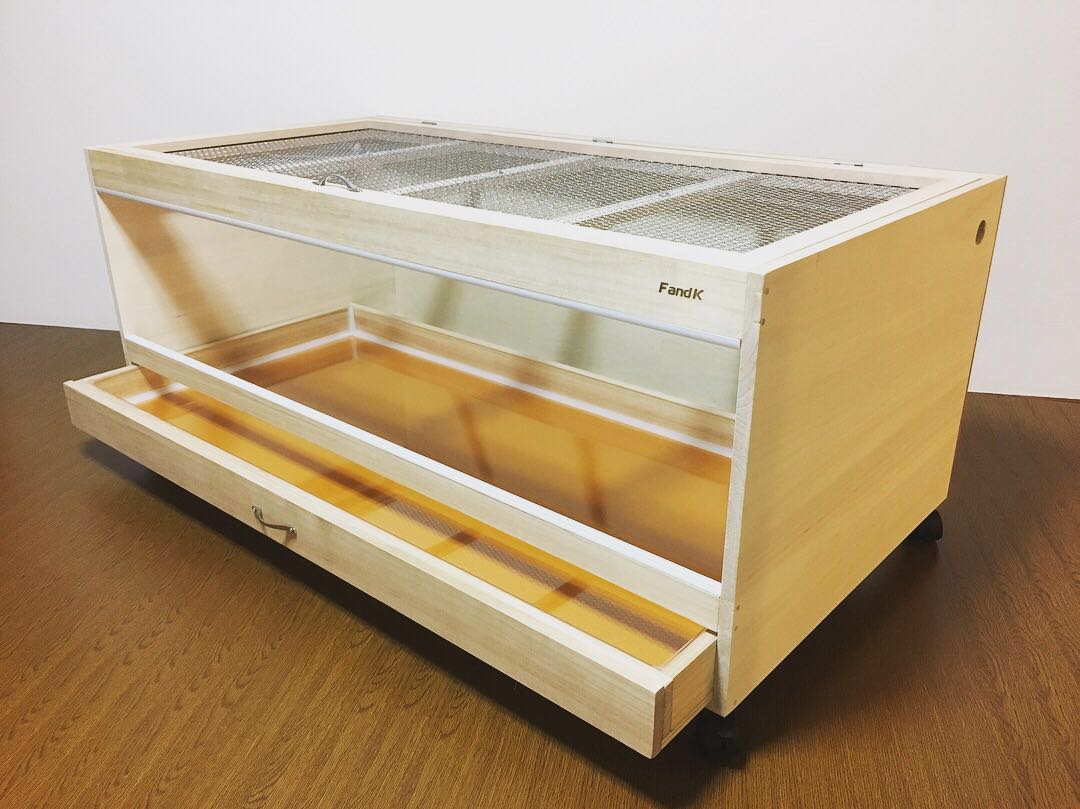 で*る様 爬虫類ケージ 90×45×45㎝ リクガメ フトアゴ ゲージ 小動物 【