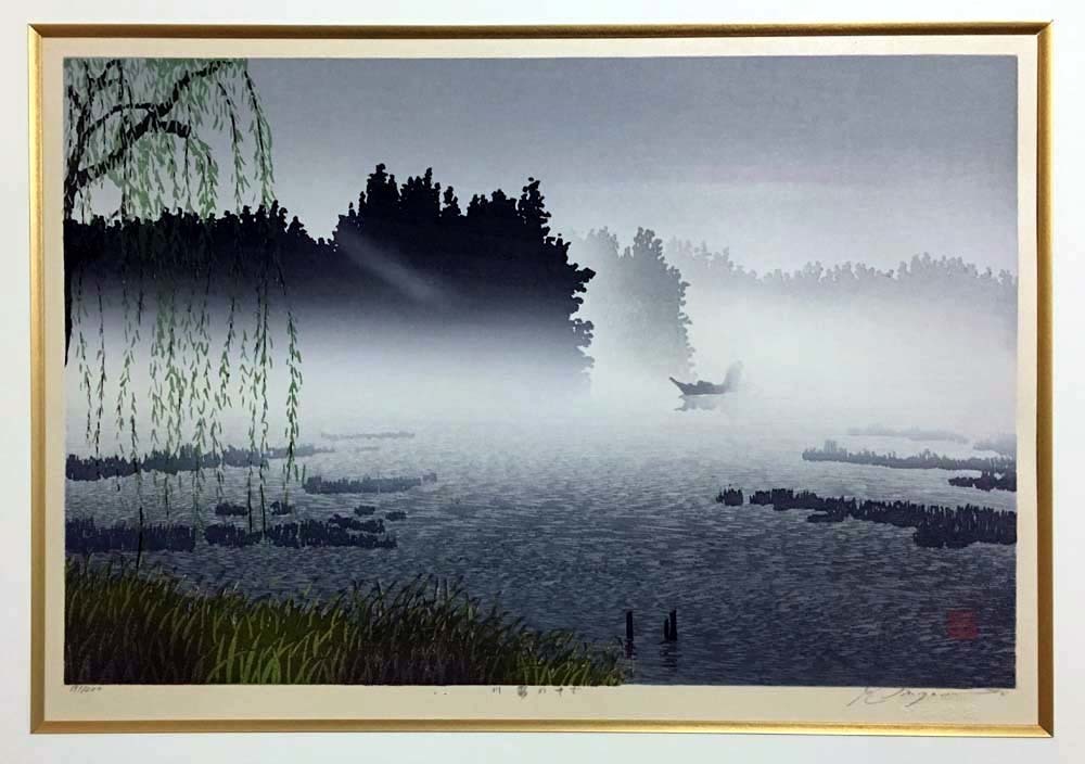 希少絵画油絵宮本秋風残照