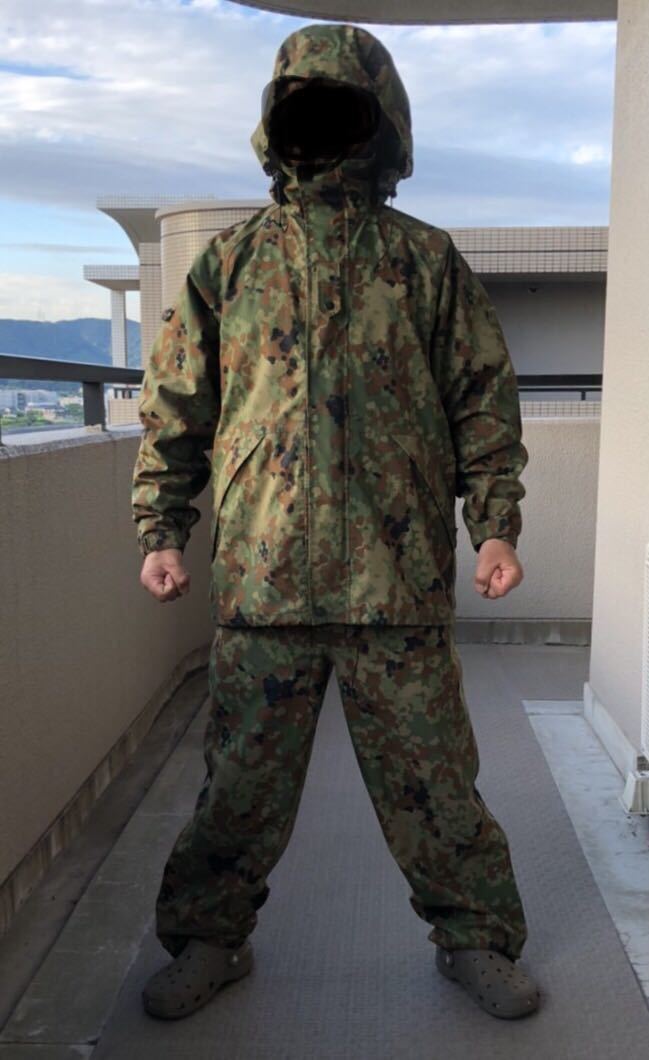 好きに ゴアテックス雨衣 陸上自衛隊 レインコート L L 個人装備