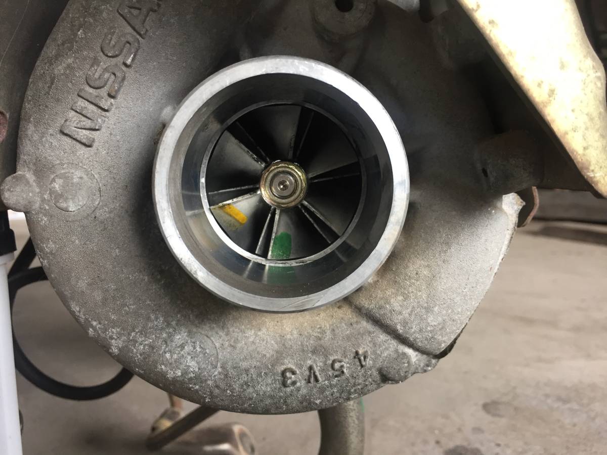 程度良好日産 RB25DET RB25純正タービン 45V1 メタル羽根 純正 前期