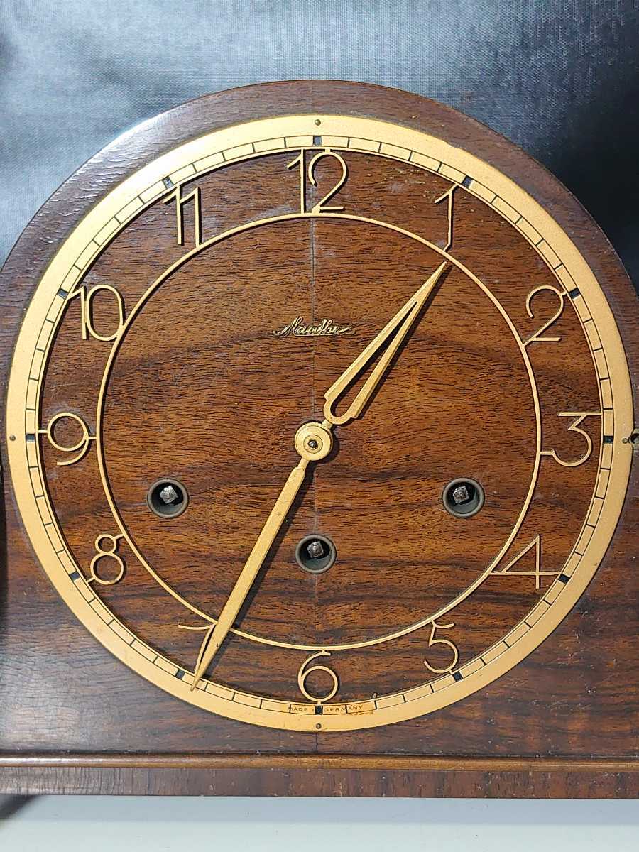 ドイツMauthe '50 BrassTableClock 真鍮置時計 順調稼働 【公式通販】