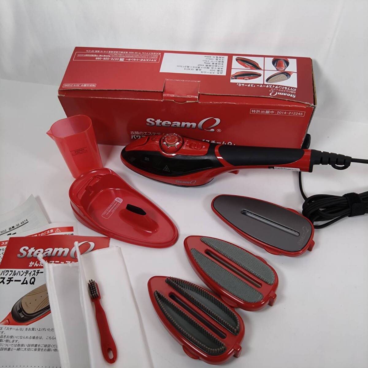 衣類のエステティック パワフルハンディスチーマー「スチームQ」 衣類