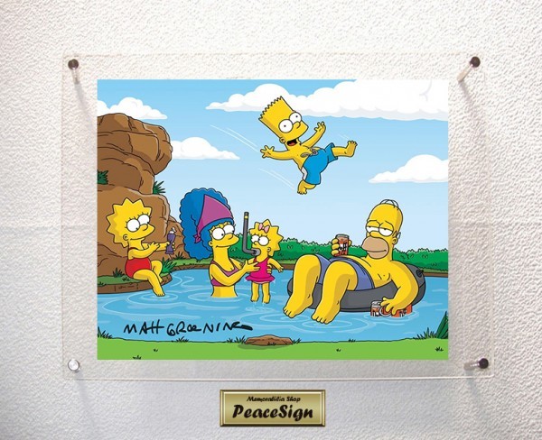 ザ・シンプソンズ原作者マット・グレイニング直筆サイン 鑑定書つき ザ