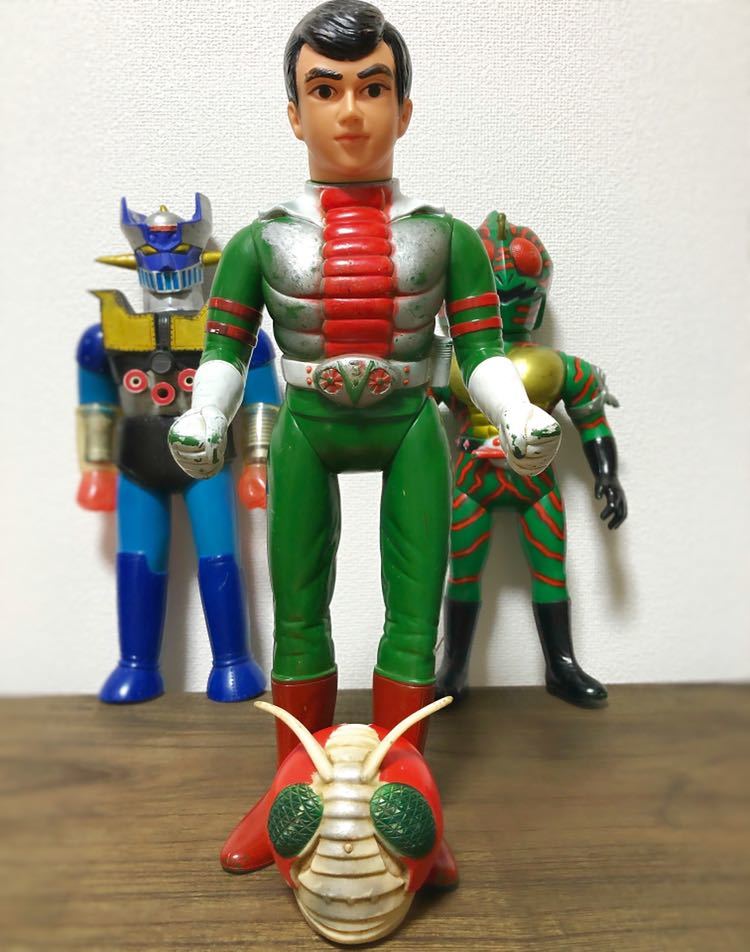 旧バンダイ 仮面ライダーV3 ソフビ 当時物 マスク等無し スタンダード