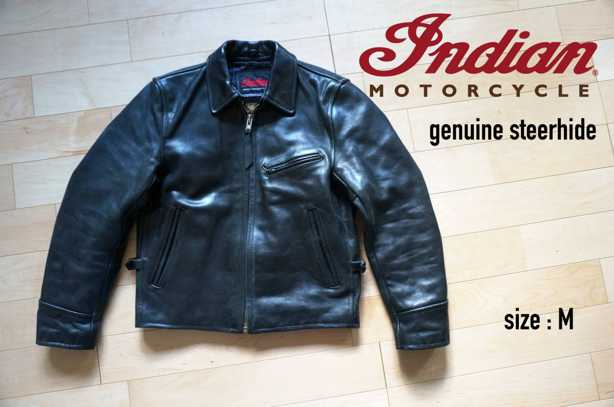 Indian Motorcycle レザージャケット サイズ38ブラック