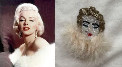 マリアンヌバトル ブローチ マリリン・モンロー ♦︎MARIANNE BATLLE