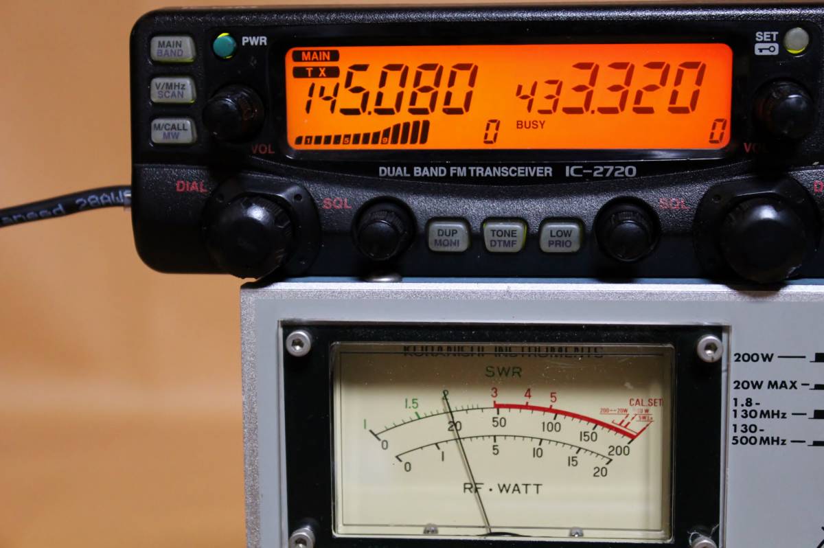 アイコム ICOM IC-2720D 144/430MHz ハイパワー機 VV/UU☆