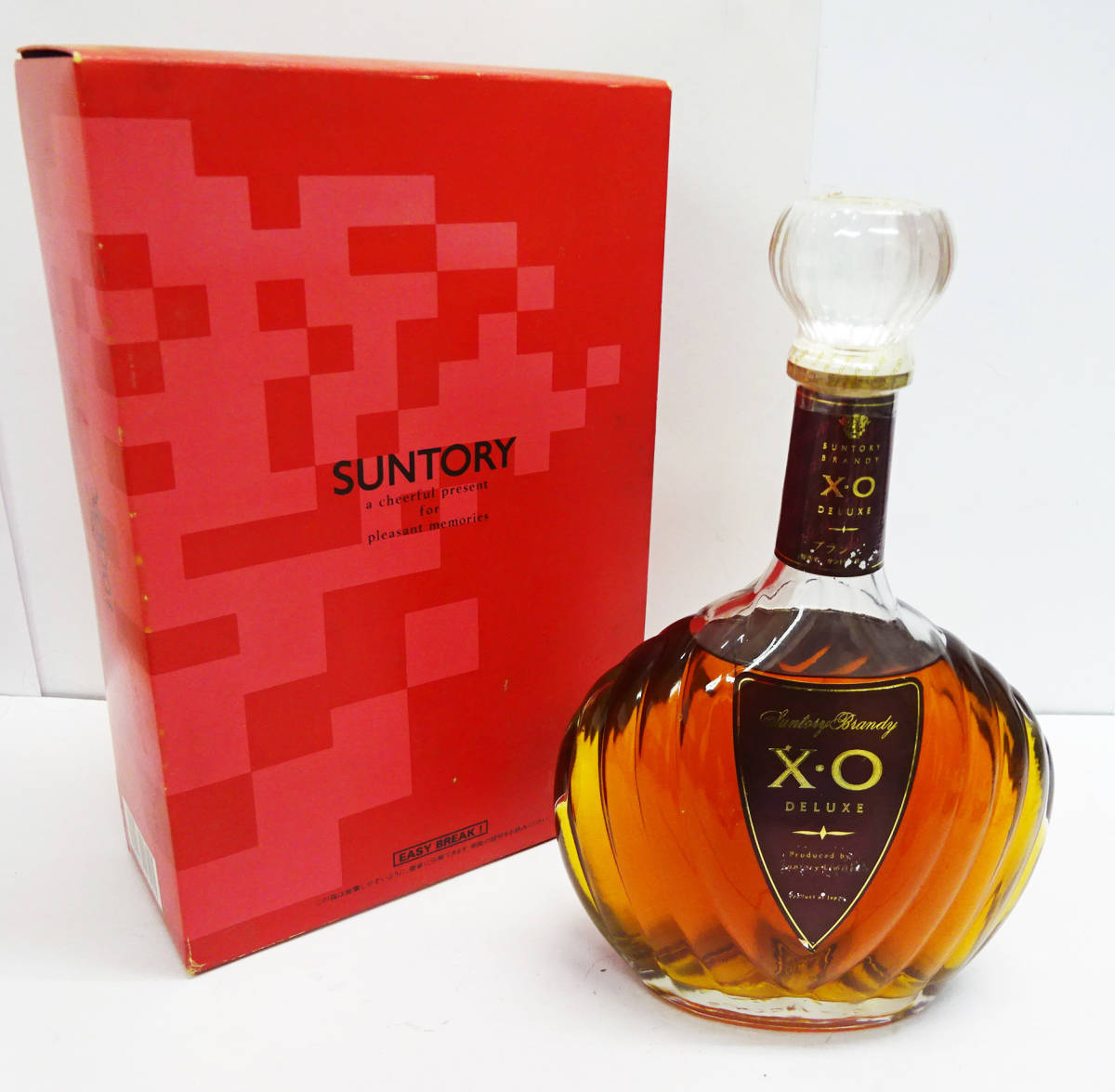 サントリーブランデー XOデラックス サンタクロースツリーボトル A298