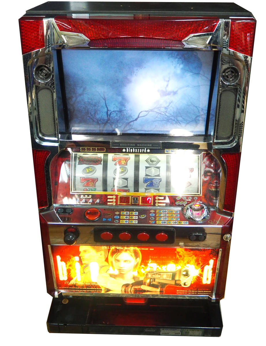 名機！山佐 初代バイオハザード 実機 5号機 パチスロ コイン不要機