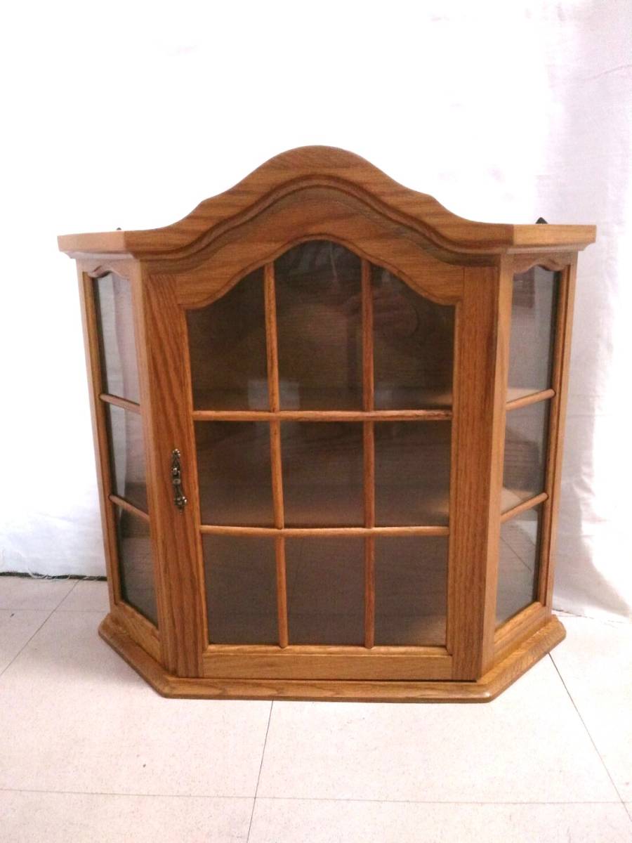 昭和レトロ 木製コールキャビネット コーナーラック 飾り棚 インテリア
