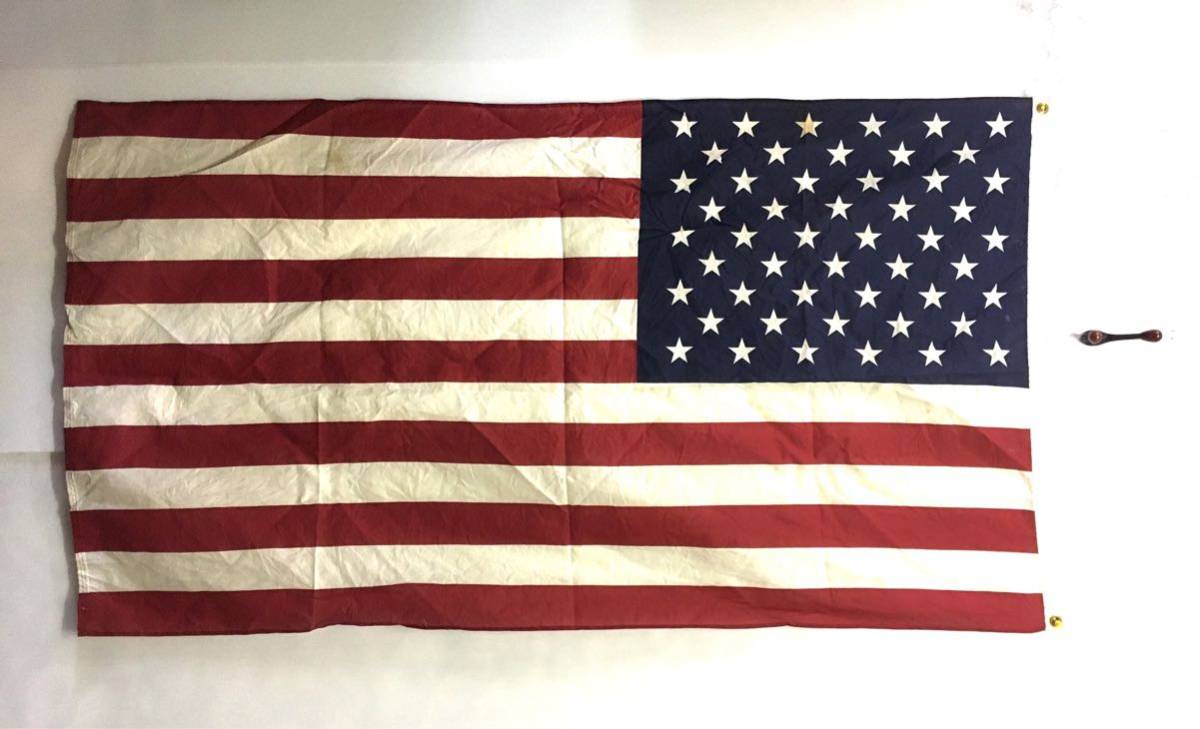 特大BIG！40s〜50s 48星 星条旗アメリカアンティークUSAヴィンテージ