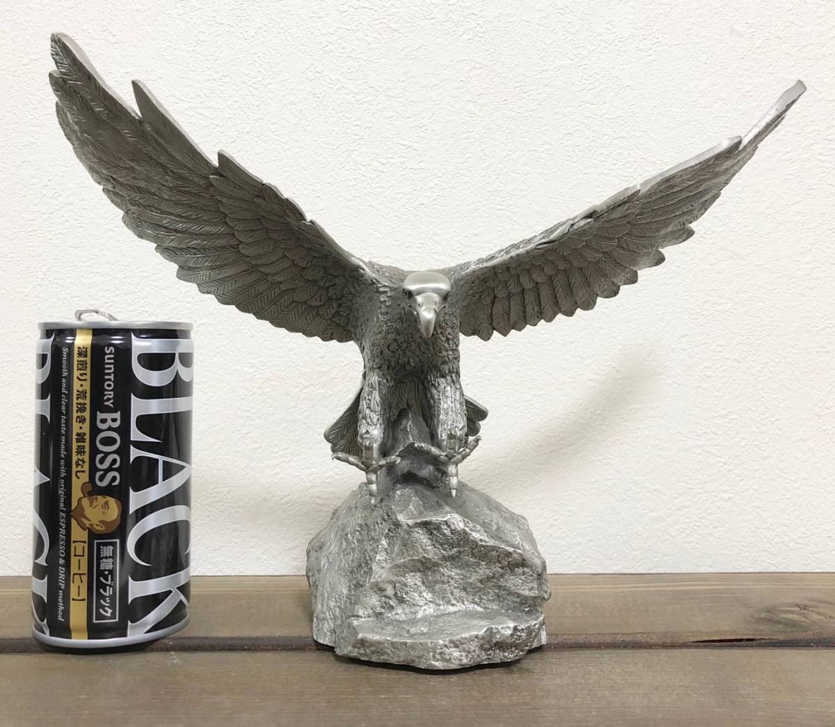ワシ 鳥 金属 ミニチュア 置物 シルバー フィギュア ヴィンテージ 超
